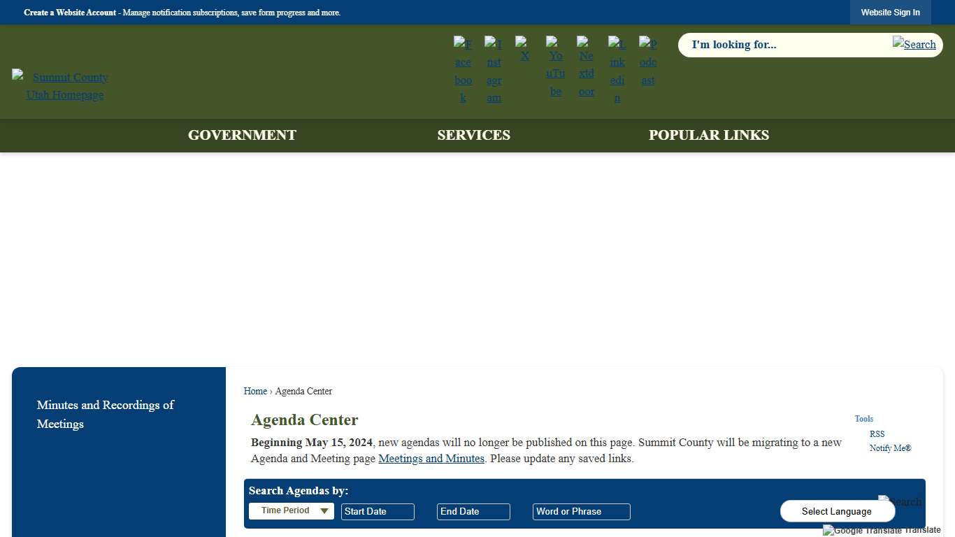 Agenda Center • Summit County, UT • CivicEngage